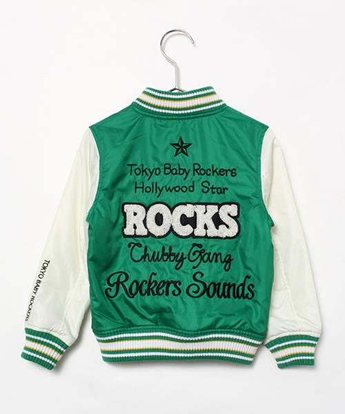 CHUBBYGANG(チャビーギャング)の「高密度タフタ スタジャン(スタジャン・キッズ・ブラック/グリーン/レッド・120/100/110/130)」の10枚目の写真