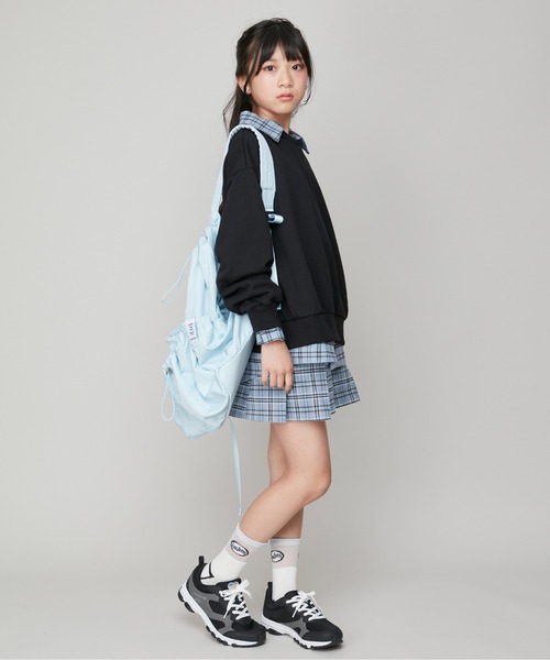 JENNI(ジェニィ)の「オーバルシアークルーソックス(ソックス/靴下・キッズ・オフホワイト/ミント/ブラック・19-21cm/22-24cm)」の9枚目の写真