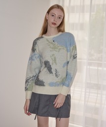 idem | watercolor loose knit/水彩柄ニット(ニット/セーター)