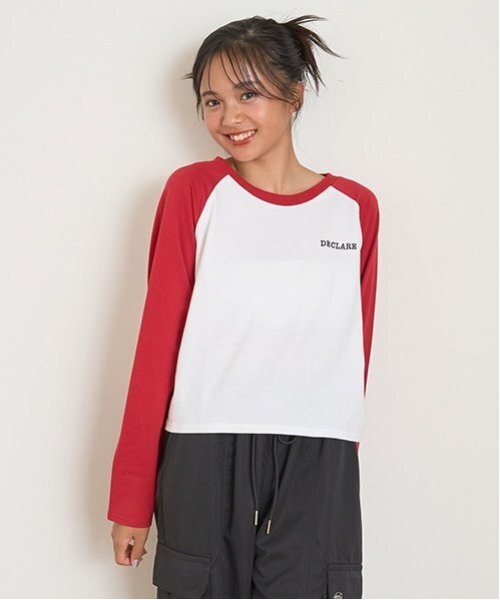 LOVETOXIC（ラブトキシック）の「【LTXC】オーガビッツラグラン長袖Tシャツ（Tシャツ/カットソー・キッズ・レッド/ブラウン/ブラック・S/M/L/LL）」の5枚目の写真