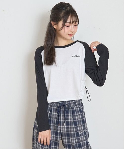 LOVETOXIC（ラブトキシック）の「【LTXC】オーガビッツラグラン長袖Tシャツ（Tシャツ/カットソー・キッズ・レッド/ブラウン/ブラック・S/M/L/LL）」の6枚目の写真