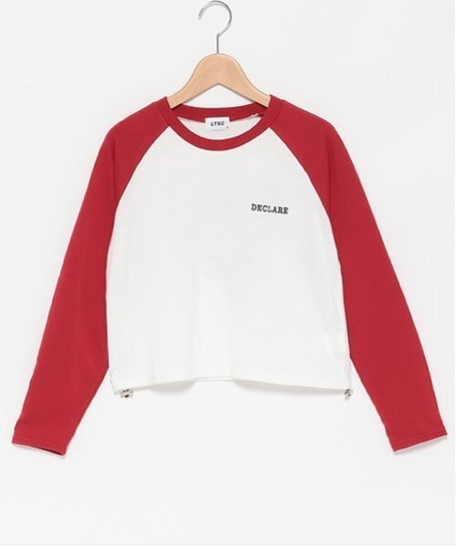 LOVETOXIC（ラブトキシック）の「【LTXC】オーガビッツラグラン長袖Tシャツ（Tシャツ/カットソー・キッズ・レッド/ブラウン/ブラック・S/M/L/LL）」の15枚目の写真