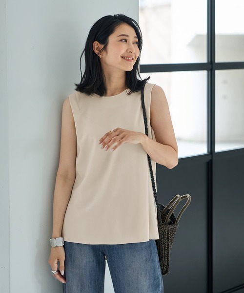 STYLE DELI(スタイルデリ)の「【匠ジョーゼット】サイドボックスチュニック(シャツ/ブラウス・レディース・ホワイト・FREE)」の1枚目の写真