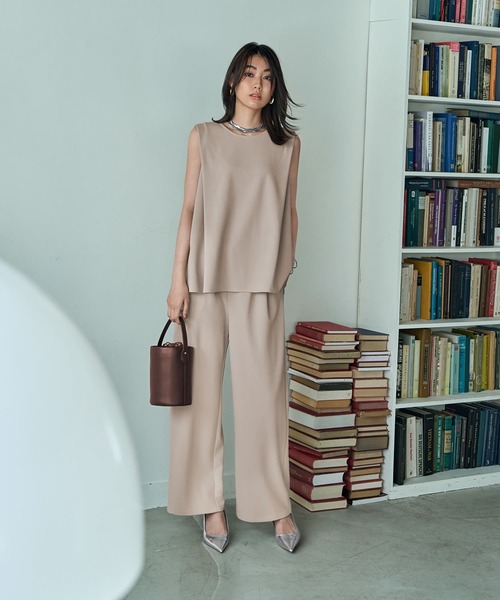 STYLE DELI(スタイルデリ)の「【匠ジョーゼット】サイドボックスチュニック(シャツ/ブラウス・レディース・ホワイト・FREE)」の7枚目の写真