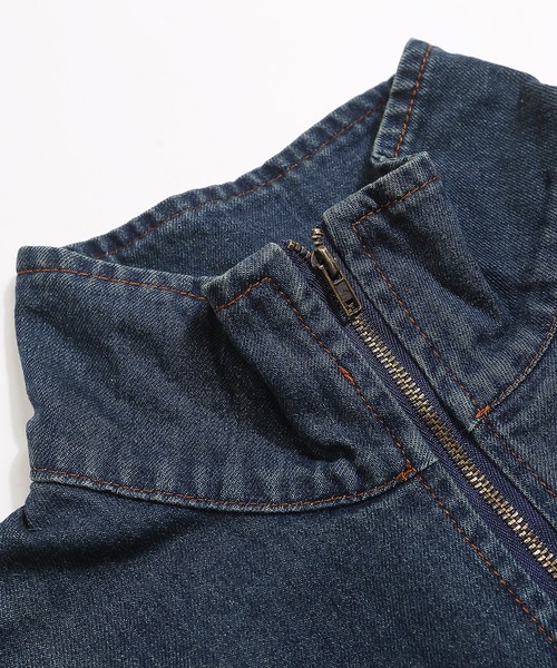 HOOK(フック)の「HOOK -select- レーシング刺繍ウォッシュデニムハーフジップ(その他トップス・メンズ・ブルー/ブラック・M/L/XL)」の19枚目の写真