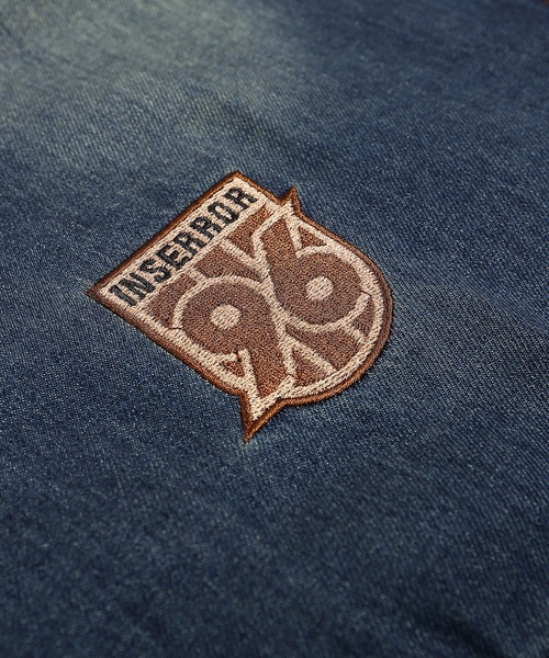 HOOK(フック)の「HOOK -select- レーシング刺繍ウォッシュデニムハーフジップ(その他トップス・メンズ・ブルー/ブラック・M/L/XL)」の13枚目の写真