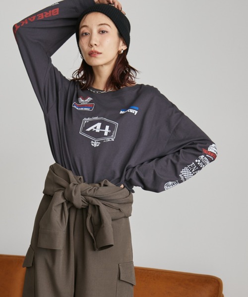 Auntie Rosa Holiday(アンティローザホリデー)の「フロントジップシャツオールインワン(つなぎ/オールインワン・レディース・ブラック/カーキ・FREE)」の8枚目の写真