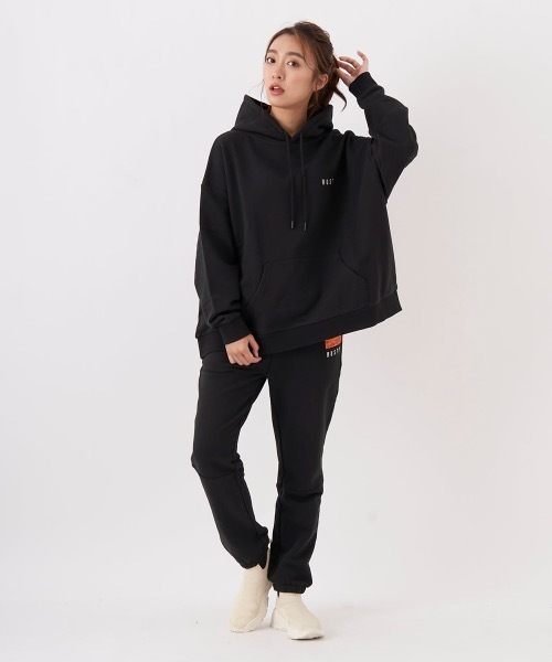 RUSTY(ラスティ)の「【RUSTY/ラスティー】レディースフリースロングパンツ スウェットパンツ(スウェットパンツ・レディース・グレー/ブラック/ベージュ・LARGE/MEDIUM)」の13枚目の写真