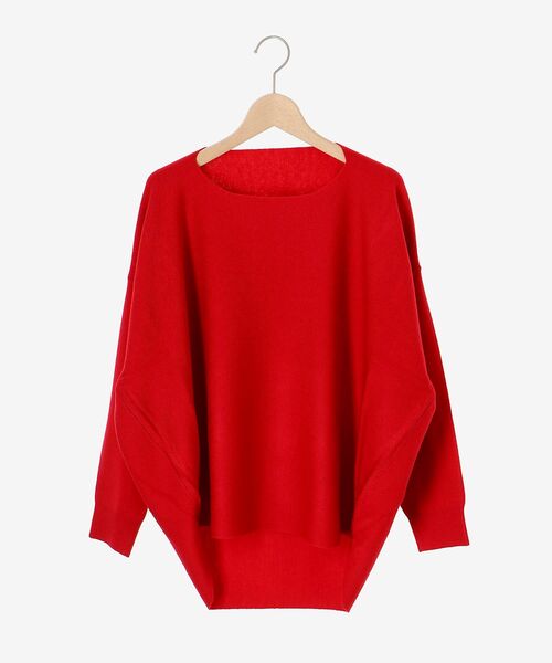 le.coeur blanc（ルクールブラン）の「《手洗い可能》ミラノリブ裾ラウンドプルオーバー（ニット/セーター・レディース・ベージュ/レッド/ブラック/チャコールグレー/アイボリー/イエロー・38）」の17枚目の写真