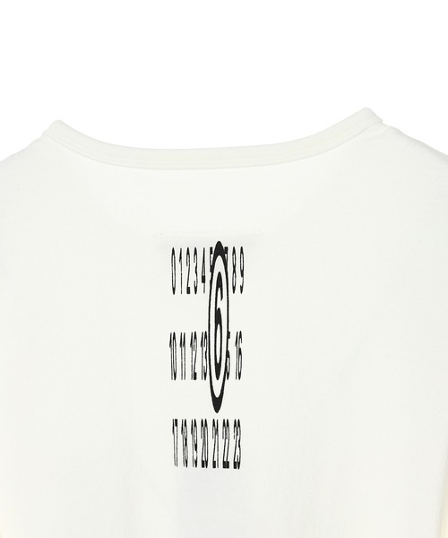 MM6 Maison Margiela（ｴﾑｴﾑｼｯｸｽ ﾒｿﾞﾝ ﾏﾙｼﾞｪﾗ）の「MM6 MAISON MARGIELA TANK TOP S62NL0040（ワンピース・レディース・オフホワイト/ブラック・SMALL）」の7枚目の写真