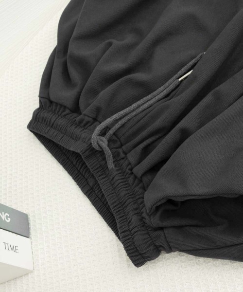 Miniministore（ミニミニストア）の「シンプルAラインショートパンツレディース（スウェットパンツ・レディース・チャコールグレー/ライトベージュ/ブラック・FREE）」の20枚目の写真