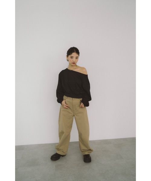 DRWCYS（ドロシーズ）の「オフショルダースウェット（スウェット・レディース・ブラック/グレー・FREE）」の9枚目の写真