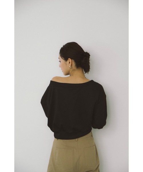 DRWCYS（ドロシーズ）の「オフショルダースウェット（スウェット・レディース・ブラック/グレー・FREE）」の7枚目の写真