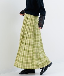 スカート（グリーン・カーキ/緑色系・チェック柄）ファッション通販