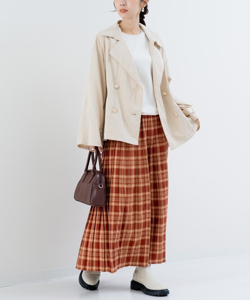 セール】【refinedworks】人気のチェックプリーツスカート