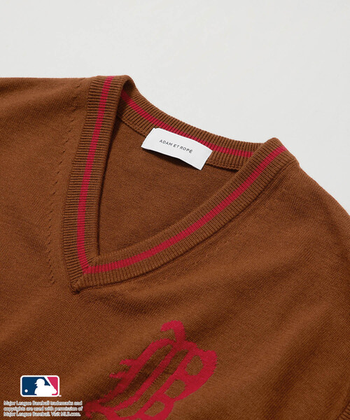 ADAM ET ROPE'(アダムエロペ)の「【MLB COLLECTION BY JUN】クラシックロゴニットベスト(ベスト・メンズ・ホワイト/ブラウン/ブラック・L/M)」の19枚目の写真