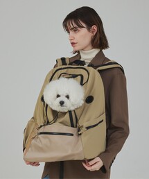 interstaple（インターステイプル）の「【MATIE】ペットリュックL/中型犬【Produce by 有末 麻祐子】（ペット用キャリーケース）」