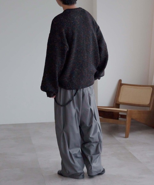 epnok(エプノック)の「カラーネップルーズニット(ニット/セーター・メンズ・ネイビー/ブラック/グレー・SMALL/LARGE/MEDIUM)」の20枚目の写真