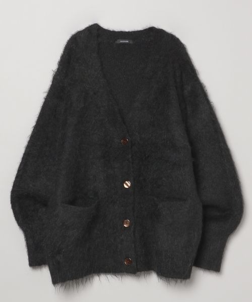 JEANASIS(ジーナシス)の「ブラッシュミドルレングスVカーディガン/248185(カーディガン/ボレロ・レディース・ネイビー/レッド/ブラック/グレイッシュベージュ/カーキ系/グレー/アイボリー・FREE)」の3枚目の写真