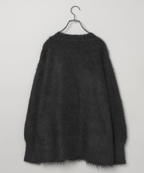 JEANASIS(ジーナシス)の「ブラッシュミドルレングスVカーディガン/248185(カーディガン/ボレロ・レディース・ネイビー/レッド/ブラック/グレイッシュベージュ/カーキ系/グレー/アイボリー・FREE)」の8枚目の写真