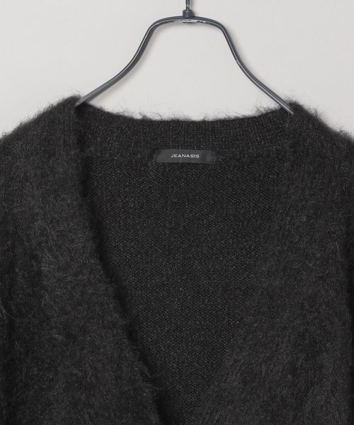 JEANASIS(ジーナシス)の「ブラッシュミドルレングスVカーディガン/248185(カーディガン/ボレロ・レディース・ネイビー/レッド/ブラック/グレイッシュベージュ/カーキ系/グレー/アイボリー・FREE)」の9枚目の写真