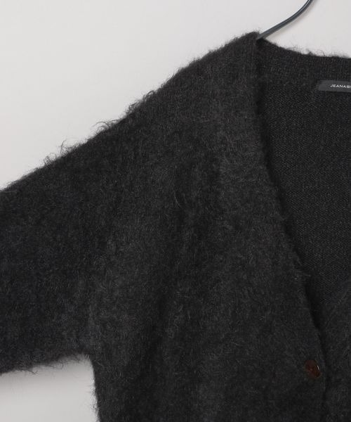 JEANASIS(ジーナシス)の「ブラッシュミドルレングスVカーディガン/248185(カーディガン/ボレロ・レディース・ネイビー/レッド/ブラック/グレイッシュベージュ/カーキ系/グレー/アイボリー・FREE)」の10枚目の写真