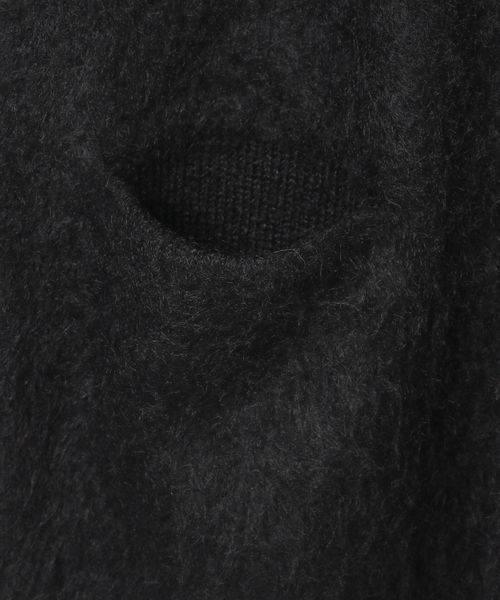 JEANASIS(ジーナシス)の「ブラッシュミドルレングスVカーディガン/248185(カーディガン/ボレロ・レディース・ネイビー/レッド/ブラック/グレイッシュベージュ/カーキ系/グレー/アイボリー・FREE)」の12枚目の写真