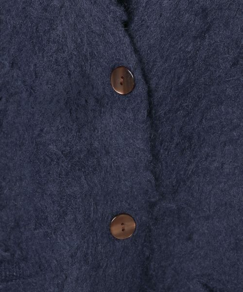 JEANASIS(ジーナシス)の「ブラッシュミドルレングスVカーディガン/248185(カーディガン/ボレロ・レディース・ネイビー/レッド/ブラック/グレイッシュベージュ/カーキ系/グレー/アイボリー・FREE)」の18枚目の写真