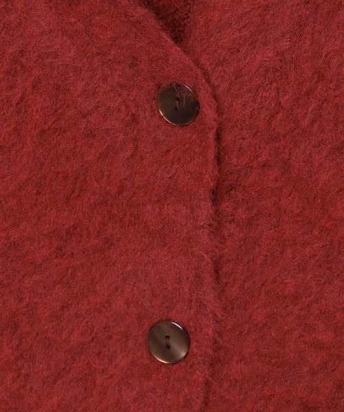 JEANASIS(ジーナシス)の「ブラッシュミドルレングスVカーディガン/248185(カーディガン/ボレロ・レディース・ネイビー/レッド/ブラック/グレイッシュベージュ/カーキ系/グレー/アイボリー・FREE)」の17枚目の写真