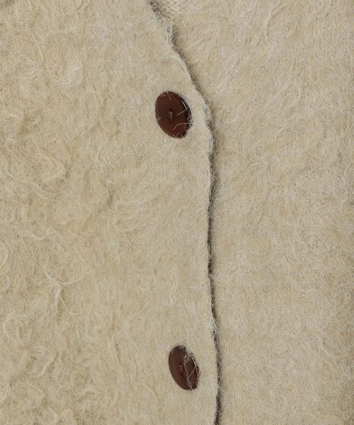 JEANASIS(ジーナシス)の「ブラッシュミドルレングスVカーディガン/248185(カーディガン/ボレロ・レディース・ネイビー/レッド/ブラック/グレイッシュベージュ/カーキ系/グレー/アイボリー・FREE)」の16枚目の写真