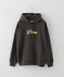 【Dime/ダイム】PIXEL CURSIVE HOODIE:裏起毛パーカー
