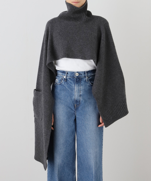 Deuxieme Classe(ドゥーズィエムクラス)の「【SANDBEIGE/サンドベージュ】CLORIA PULLOVER(ニット/セーター・レディース・チャコールグレー/ベージュ・FREE)」の11枚目の写真