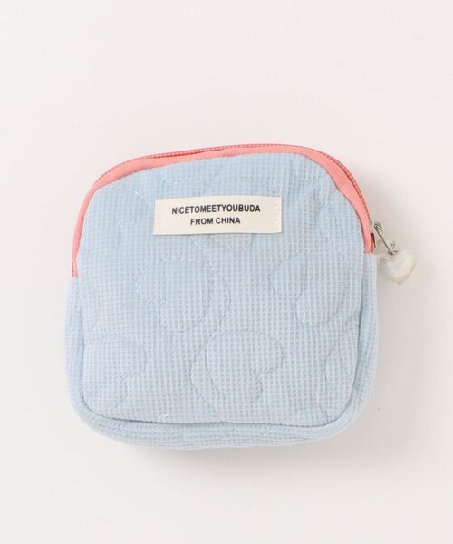 Mignonjour/チャーム付きハートキルティングミニポーチ M2570（ポーチ