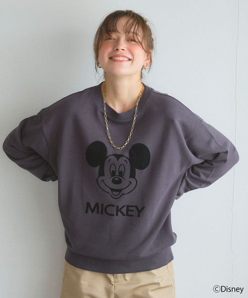 90s ミッキーマウス プリント スウェット M FREAK'S STORE/別注/Mickey Mouse/ミッキーマウス フロント