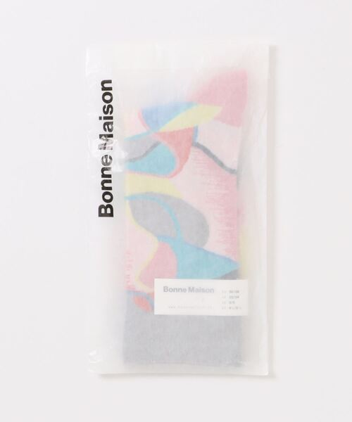 Bonne maison（ボンメゾン）の「【Bonne Maison(ボンヌメゾン)】フランス製 ソックス　靴下　カラフル（ソックス/靴下・レディース・グリーン/ピンク/ブラウン/ネイビー/チェック/イエロー× ブルー/ブラック/グリーン×オレンジ/イエロー×グレー・36/38）」の16枚目の写真