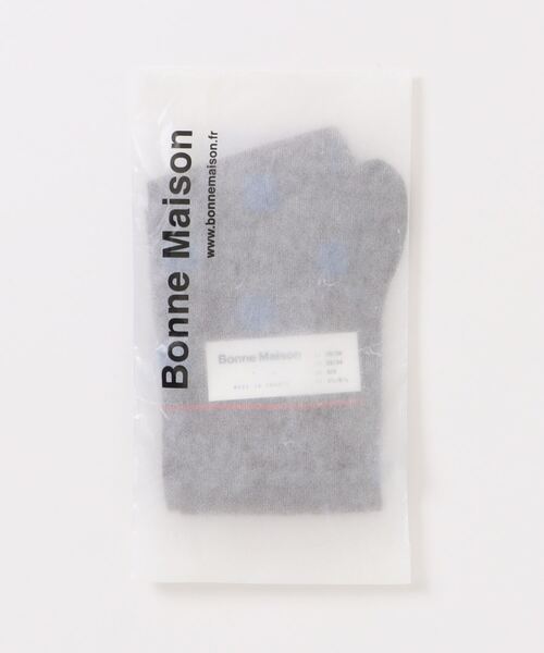 Bonne maison（ボンメゾン）の「【Bonne Maison(ボンヌメゾン)】フランス製 ソックス　靴下　カラフル（ソックス/靴下・レディース・グリーン/ピンク/ブラウン/ネイビー/チェック/イエロー× ブルー/ブラック/グリーン×オレンジ/イエロー×グレー・36/38）」の11枚目の写真