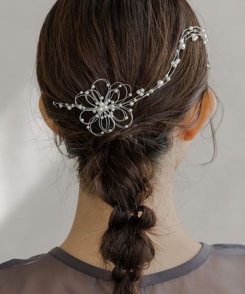 epic day(エピックデイ)の「パール&花火結び水引ヘッドドレス(その他ヘアアクセサリー・レディース・シルバー/ゴールド・F)」の11枚目の写真