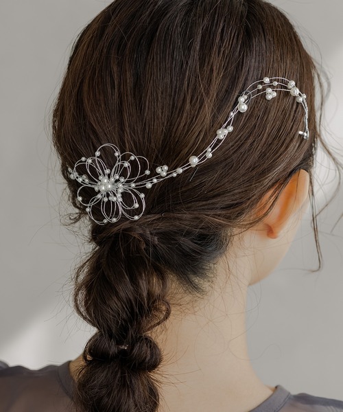epic day(エピックデイ)の「パール&花火結び水引ヘッドドレス(その他ヘアアクセサリー・レディース・シルバー/ゴールド・F)」の12枚目の写真