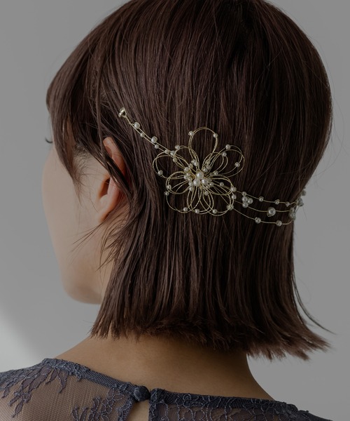 epic day(エピックデイ)の「パール&花火結び水引ヘッドドレス(その他ヘアアクセサリー・レディース・シルバー/ゴールド・F)」の15枚目の写真