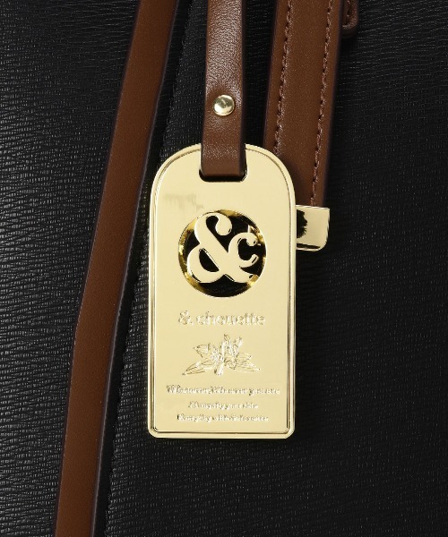 & chouette（アンドシュエット）の「ベルトデザインA4トートバッグ《仕事・通勤・通学》（トートバッグ・レディース・ベージュ/ブラック・FREE）」の8枚目の写真