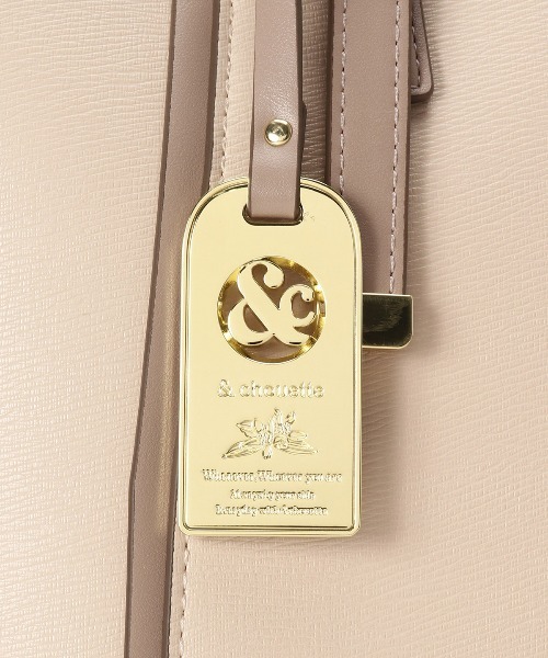 & chouette（アンドシュエット）の「ベルトデザインA4トートバッグ《仕事・通勤・通学》（トートバッグ・レディース・ベージュ/ブラック・FREE）」の17枚目の写真