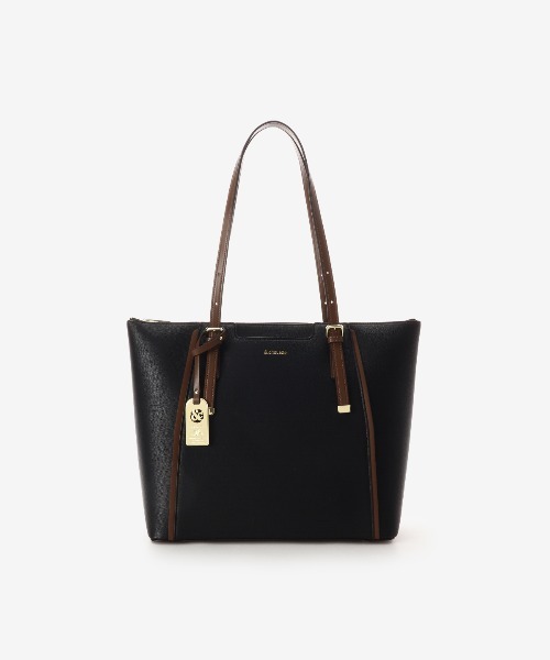 & chouette（アンドシュエット）の「ベルトデザインA4トートバッグ《仕事・通勤・通学》（トートバッグ・レディース・ベージュ/ブラック・FREE）」の3枚目の写真