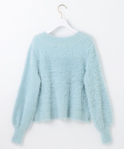 【セール】【洗える】フィルムラメシャギー ニット（ニット/セーター）｜any SiS（エニィスィス）