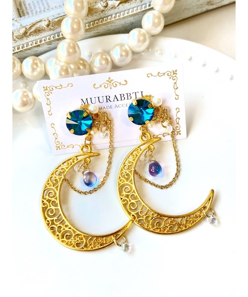 MUURABBTI】月の雫ピアス(MA)（ピアス（両耳用））｜tone（トーン）の  