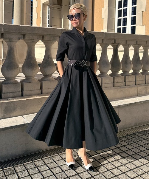 JENNE(ジェンヌ)の「ローマ風クラシカルドレス(ワンピース・レディース・ホワイト/ブラック・LARGE/MEDIUM/SMALL)」の3枚目の写真