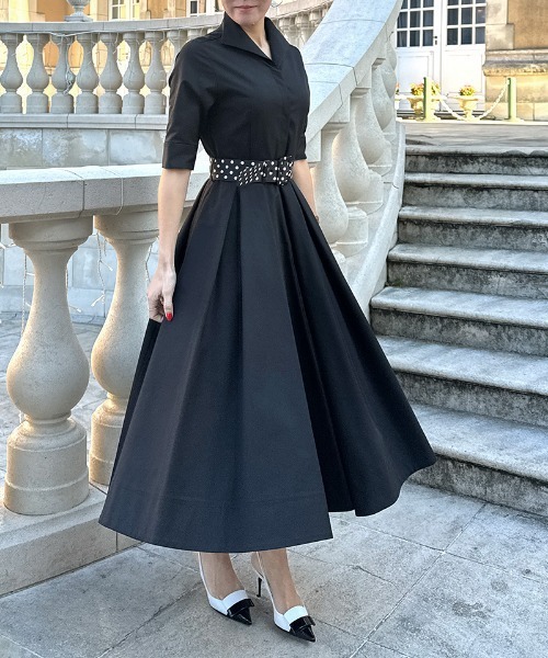 JENNE(ジェンヌ)の「ローマ風クラシカルドレス(ワンピース・レディース・ホワイト/ブラック・LARGE/MEDIUM/SMALL)」の4枚目の写真