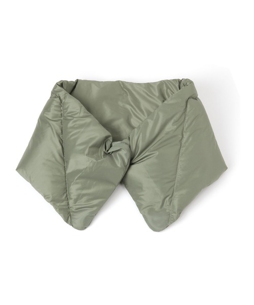 GLOBAL WORK（グローバルワーク）の「ダウンキルティング2WAYネックウォーマー/248439（ネックウォーマー/スヌード・メンズ・ベージュ/ブラック/グリーン系その他4/オフホワイト・FREE）」の4枚目の写真