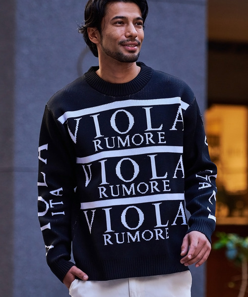 『VIOLA rumore/ヴィオラ ルモーレ』総柄ジャガードニット長袖セーター(ニット/セーター)|VIOLA(ヴィオラ)