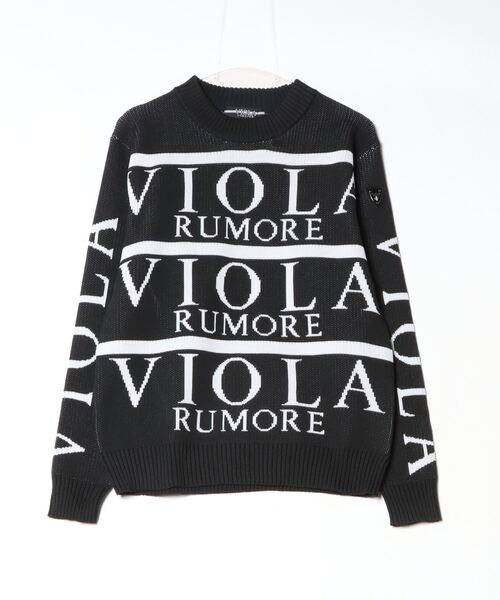 VIOLA rumore　ヴィオラ　黒　XL　総柄ジャガード ５ポケットパンツ VIOLA rumore ヴィオラ 黒 XL 総柄ジャガード 5ポケットパンツ