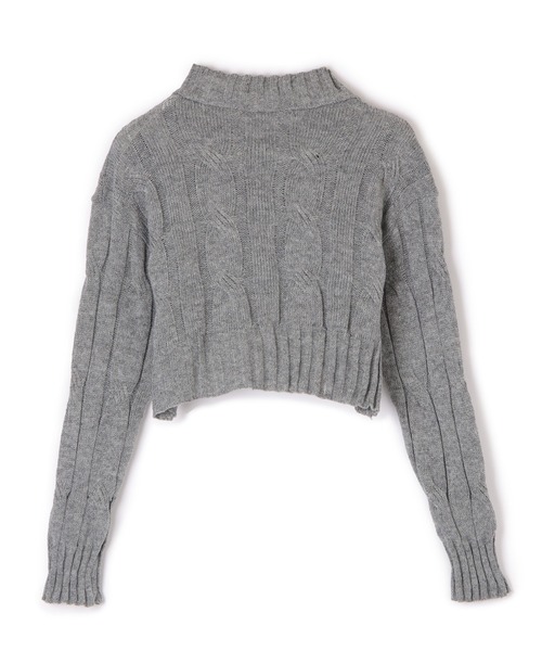 M DOLLY（エムドリー）の「layered knit dress/レイヤードニットドレス（ワンピース・レディース・グレー・FREE）」の9枚目の写真